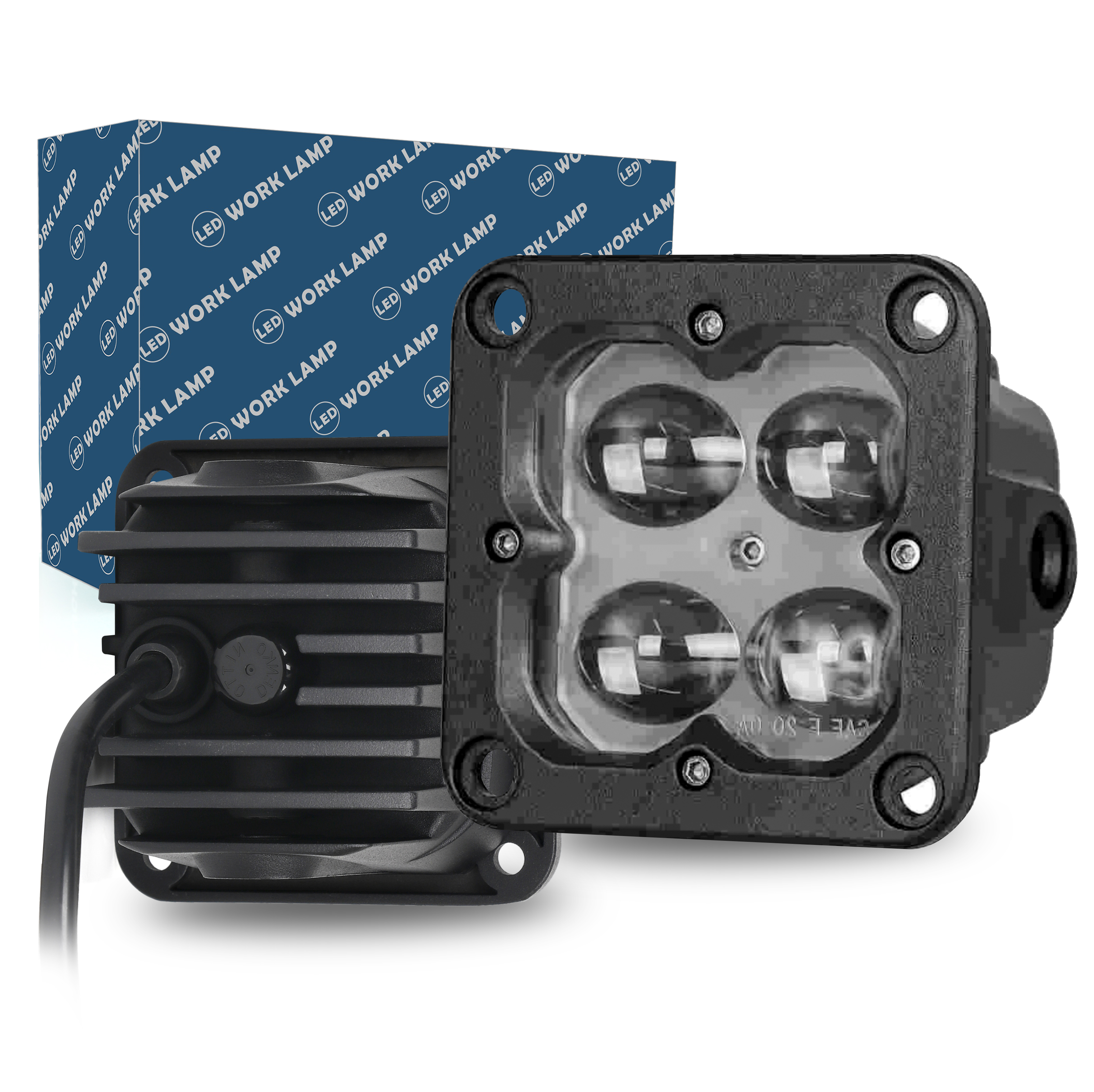 Premium 5G  3″  20W  LED Pod Cube Lights Flush mount Fog Beam 