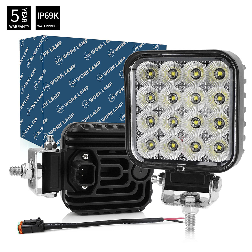 Premium 14G  3.3″ Compact Square 48W